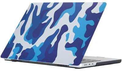 Produktbild von Mobigear Design Hardcase-Hülle für MacBook Air 15 Zoll (2023-2026) – MacBook Case – Meer-Tarnmuster – Modell A2941 / A3114 / A3241 / A3448