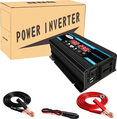 Zdjęcie produktu dla Falownik sinusoidalny, podwójne USB, inteligentny system chłodzenia, 4000W