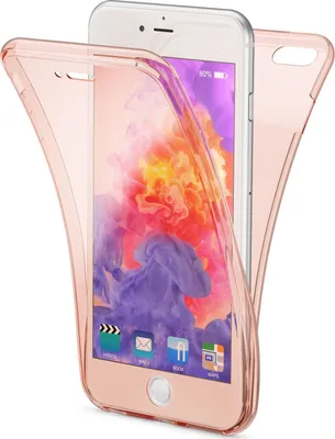 Produktbild von Apple iPhone 6 Plus 6S Plus 360 Grad Handy Hülle von NALIA, Full Cover Case Rose Gold