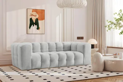 Produktbild von Kaiser Möbel Sofa 3-Sitzer, Komfort Couch BALOO, stoff Schenille, Hellgrau