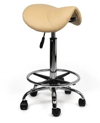 Obrázek produktu pro Ergonomická stolička s opěradlem – výška 70-86 cm – s podnožkou