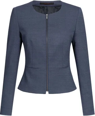 Produktbild von Greiff Modern WITH 37.5® Damen Kurzblazer Slim Mittelblau PINPOINT 42
