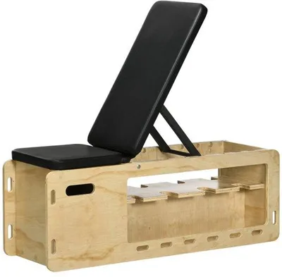 Produktbild von Famanu Trainingsbank mit Stauraum - Verstellbar, Massivholz, 110x35x107cm