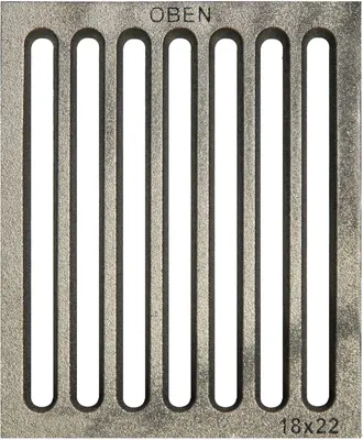 Immagine prodotto di ScarMaxx Griglia per caminetto 18x22 cm Griglia per cenere Griglia per camino Griglia per stufa Griglia da tavolo
