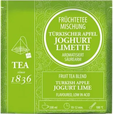 Produktbild von Früchteteemischung Türkischer Apfel Joghurt-Limette aromatisiert 50 Pyramidenbeutel im Sachet à 5 g