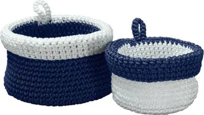 Produktbild von Kleine Wolke Aufbewahrungskorb BELANA Dunkelblau Set 2-teilig