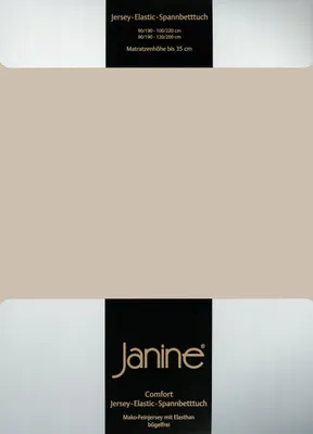 Produktbild von Janine Jersey Elastic Spannbetttuch 140x200 cm - 160x220 cm naturell