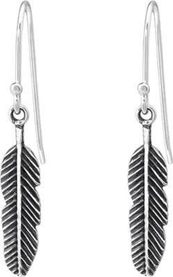 Produktbild von Feder Ohrringe Silber 925