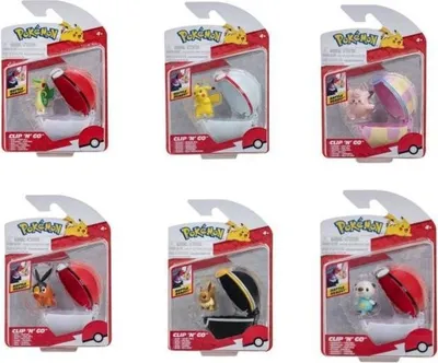 Zdjęcie produktu dla Pokémon Poké Ball Clip ´n´ Go - mix 6 motywów