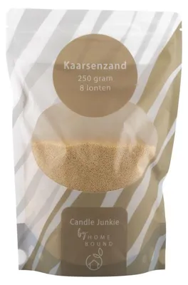 Productafbeelding van HomeBound kaarsvlokken, 250 gram, met 8 lontjes, beige