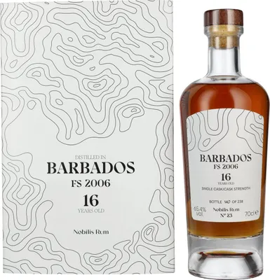 Produktbild von Foursquare 16 Years Old BARBADOS Nobilis Single Cask Cask Strength Rum 2006 65,4% Vol. 0,7l in Geschenkbox