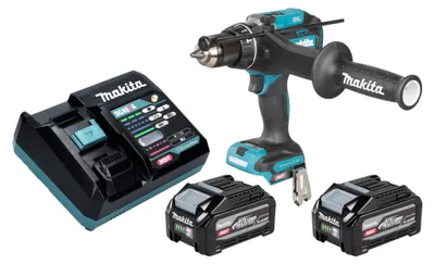 Zdjęcie produktu dla Wiertarko-wkrętarka udarowa akumulatorowa Makita HP 003 GU201 40 V max. 180 Nm bezszczotkowa + 2x akumulator 4,0 Ah + ładowarka