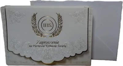 Zdjęcie produktu dla zaproszenia 10szt KOMUNIA ŚWIĘTA 3486 LZAP-0100