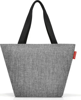 Produktbild von reisenthel shopper M, Einkaufstasche, Tragetasche, Schultertasche, Tasche, Polyestergewebe, Twist Silver, 15 L, ZS7052