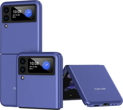 Produktbild von Galaxy Z Flip3 5G Hülle, Ultra dünn Folable Matt PC Handyhülle Stoßfest Kratzfest Schutzhülle für Samsung Galaxy Z Flip 3 5G Blau