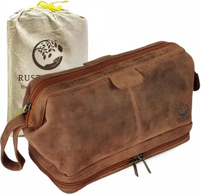 Produktbild von Kulturtasche, Vollleder, für Reisen