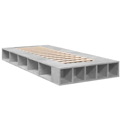 Produktbild von Bettgestell Betongrau 90x190 cm Holzwerkstoff