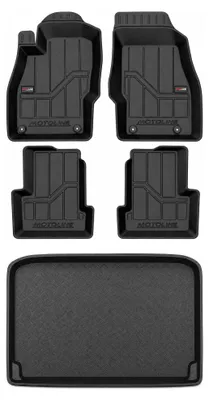 Productafbeelding van Wielganizator MotoLine TPE-automatten geschikt voor Opel Corsa D (2006-2014), 4 + 1 kofferbakmat 23043