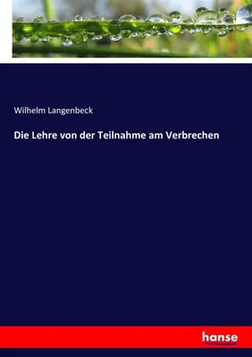 Image de Die Lehre von der Teilnahme am Verbrechen
