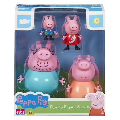 Produktbild von Figuras Familia Peppa Pig Pack 4. DESCONOCIDO