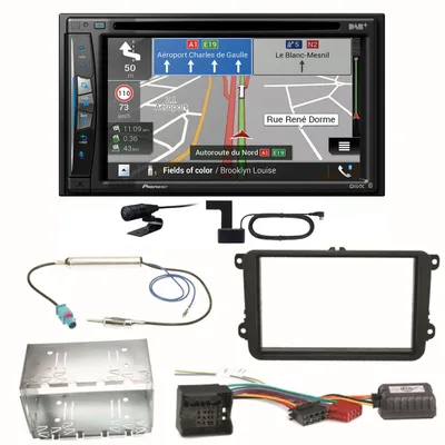 Produktbild von Pioneer AVIC-Z730DAB Navigation DAB+ Einbauset für Beetle Jetta Sharan Tiguan T5