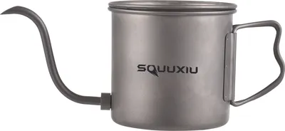Zdjęcie produktu dla czajnik do kawy na gęsiej szyjce 400 ml Czajnik ze składaną rączką Ti i pokrywką