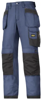 Produktbild von Snickers Rip-Stop Arbeitshose m. Holstertaschen, EN 14404 Navy-Schwarz-148