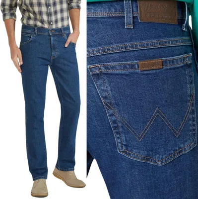 Productafbeelding van WRANGLER - Jeans voor heren - Regular fit - Duurzaam - Donkergrijs