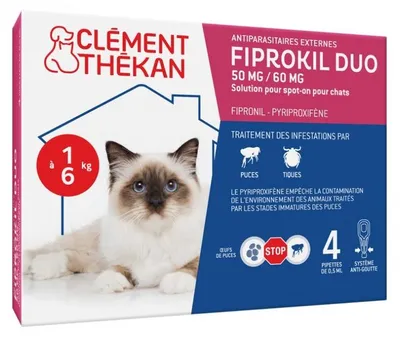 Obrázek produktu pro FIPROKIL DUO PRO KOČKY, 4 KG - Clement Thekan