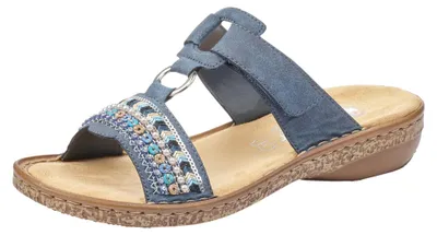 Produktbild von Rieker 628M6, Damen Pantoletten, Blau (baltik), 38 EU (5 UK)