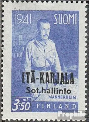 Produktbild von Briefmarken Finnische Bes. Ostkarelien 1942 Mi 26 postfrisch Aufdruckausgabe