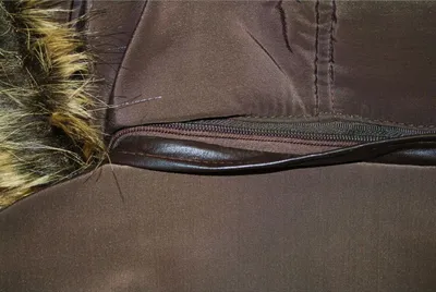 Produktbild von Herren Lederjacke mit aufgenähten Lederstreifen, Größe:50/M, Farbe:Braun