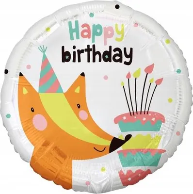 Obrázek produktu pro Fóliový balónek Happy Birthday Rudy, 45 cm