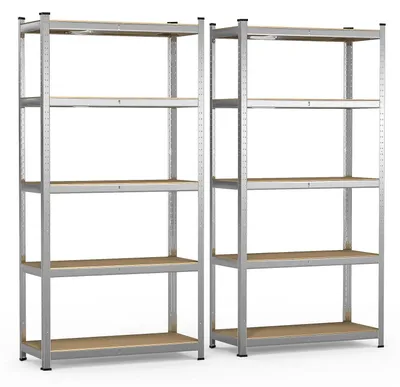 Image de Étagère de rangement - Étagère pour charges lourdes - Étagère d'atelier - 180 x 90 x 40 cm - 10 étagères - Métal galvanisé