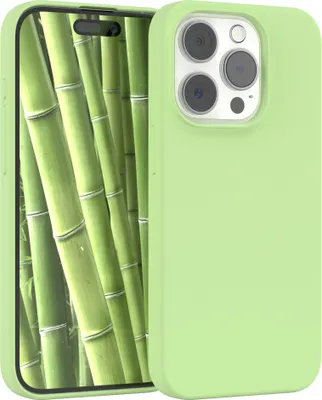Produktbild von EAZY CASE Silikonhülle für Apple iPhone 15 Pro Silikon Backcover Schutz in Grün
