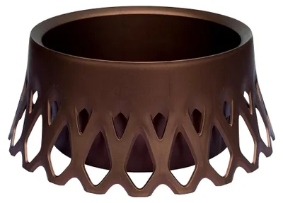 Produktbild von Grabschale mit Selbstbewässerung Grabvase mit Wasserspeicher Pflanzschale als Grabschmuck Blumenschale Groß Grab Vase Friedhof Wetterfest Grabschale Bronze Ø 40