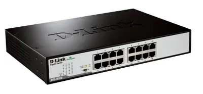 Obrázok produktu pre D-Link DGS-1016D/E, Nespravované, Plne duplexný režim, Inštalácia do Racku