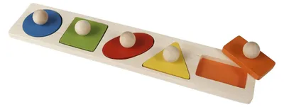 Produktbild von Johntoy Holz Formenpuzzle groß pädagogisches Spielzeug mehrfarbig