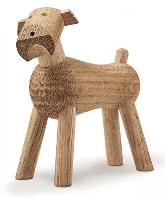 Produktbild von Kay Bojesen Hund TIM Holzfigur helles Holz 39212