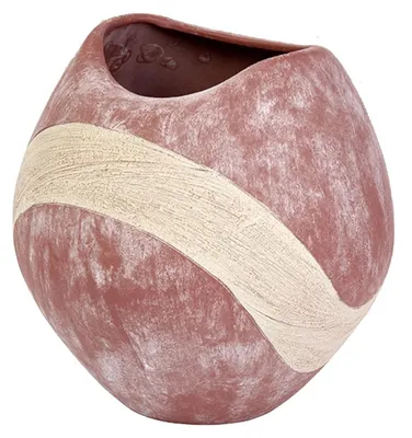 Produktbild von Lambert Vase Gefäß Yuka Keramik Kaminrot (25cm)