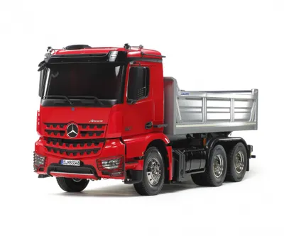 Produktbild von RC MB Arocs 3348 Kipper 1:14 Rot/Silber, Bausatzmodell