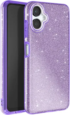 Image de Avizar, Housse scintillante pour Samsung Galaxy A06 antichoc, Violet
