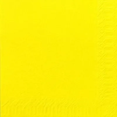 Produktbild von 1000 DUNI Servietten, gelb, 3-lag., 33x33 cm, 1/4 Falz, 211314