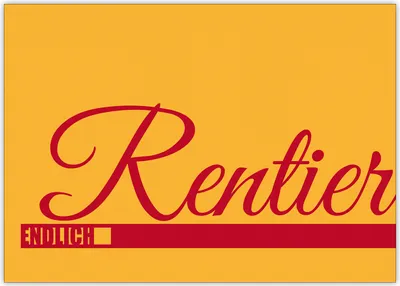 Produktbild von Lustige Renten/ Ruhestands Karte: Endlich Rentier
