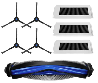 Zubehör-Kit für Ecovacs Deebot N30 OMNI, 1 Haupt- + 4 Seitenbürsten + 3 Filter