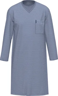 Produktbild von Ammann Bio Herren-Nachthemd EXTRA LIGHT Baumwolle" rauchblau 58"