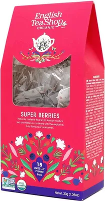 Produktbild von ETS - Super Beeren, BIO, 15 Pyramiden-Beutel in Papierbox
