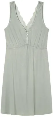 Produktbild von Women'secret Damen Camisón Corto Otoño Grünes, Soft Touch, kurzes Nachthemd, Wal