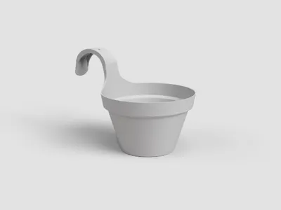 Obrázok produktu pre Artevasi Capri Balcony Single Pot, Šedá, 3,5 L, 305 mm, 200 mm, 280 mm, 4 kusov
