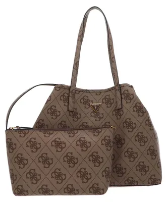 Produktbild von GUESS Vikky Tote Bag in Bag Damen Shopper Latte Logo